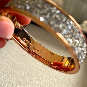 NO DISCOUNTS Kenneth Cole Rose Gold Silver Spangle Cuff Bracelet